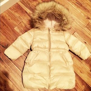 Like New Gold Gap Puffer Jacket 18-24 Months